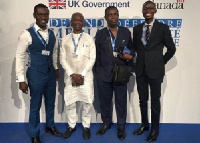 From left to right: Israel Laryea, Kweku Baako, Kwesi Pratt and Bernard Avle