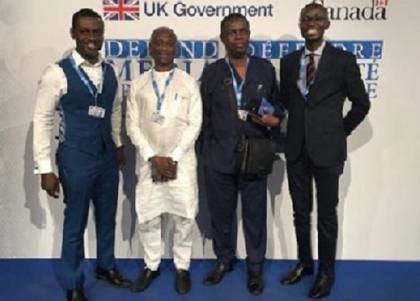 From left to right: Israel Laryea, Kweku Baako, Kwesi Pratt and Bernard Avle