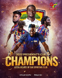 Accra Hearts of Oak are champions of 2022 President’s Cup