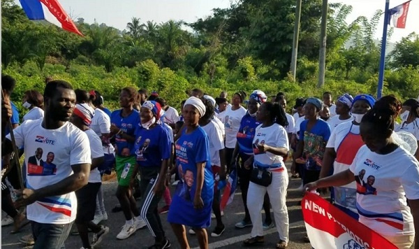 The supporters are from the Alavanyo Traditional Area