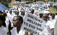 File photo of striking doctors