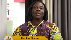 Head of the Santana Market Association, Comfort Ekuban