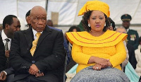 Thomas and Maesaiah Thabane pictured at the prime minister's inauguration in 2017