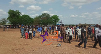 Mine workers at Gbani in the Talensi District