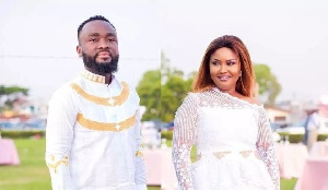 Nana Ama McBrown and her husband, Maxwell Mensah