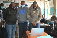 From left: Zacharia Kiprotich Sang, Richard Cheruiyot Rotich and Shadrack Kiprotich Rotich