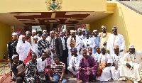 Vice President of Ghana, Dr. Mahamudu Bawumia with members of Tijaniyya Council