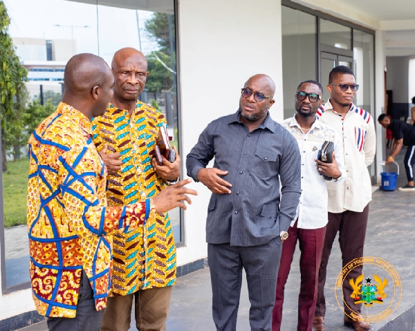 Tourism minister on tour at the Kwame Nkrumah Museum