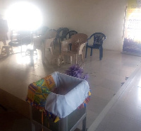 Premises of the church looted by the robbers at Sandema