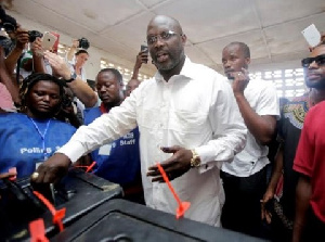 George Weah Voting