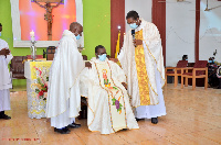 Parish Priest of St. Paul Parish, Kpehe, Very. Rev. Fr. Emmanuel Casimir Gosu (M)