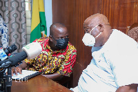 Lands Minister, Samuel A. Jinapor and Henry Quartey