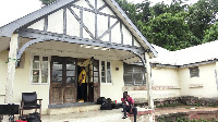 A portion of the building which has become a tourist attraction at the Bunso Eco Park