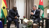 His Majesty King Abdullah II Bin Al Hussein interacting with Akufo-Addo