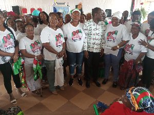 Shirley Naana Ampem and some participants at the inauguration