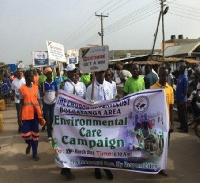 Church of Pentecost members on a float before the launch