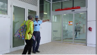 Nigerian actor, Nkem Owoh at the Ridge Hospital in Accra