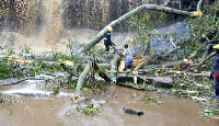 Scene of the Kintampo Waterfalls accident