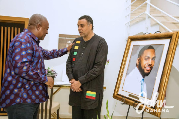 John Mahama visited Bishop Dag Heward-Mills on Thursday to mourn with him