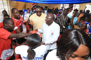 The Bawumia received a rousing welcome from delegates in Assin Central