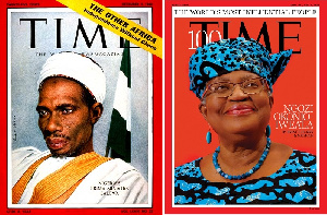 Time Covers Of Tafawa Balewa (1690) And Ngozi Okonjo Iweala (2021)