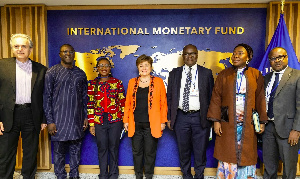 Leaders of IMF, Ministry of Finance, and Bank of Ghana