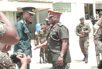 Kwame Asuah Takyi (left), Comptroller-General, Immigration Service with Chief of the Defence Staff