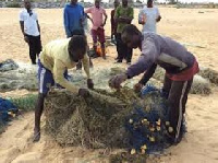 The fishermen caught a woman in their fishing net instead of fishes