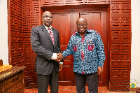 President Akufo-Addo with Lt Gen Salou Djibo