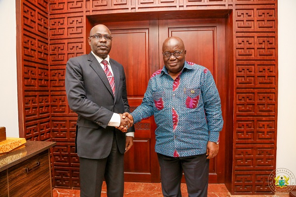 President Akufo-Addo with Lt Gen Salou Djibo