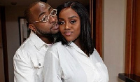 Davido with partner Chioma