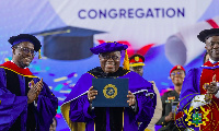 Akufo-Addo was conferred with a Honorary Doctorate Degree by Valley View University