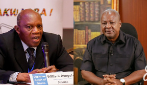 Justice Atuguba And Former President John Dramani Mahama 