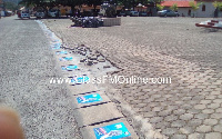 The posters have been displayed at the entrances to the Okyehene's Palace