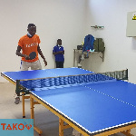 The new table on display in a tennis game