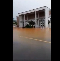 The Kyebi Circuit Court was flooded