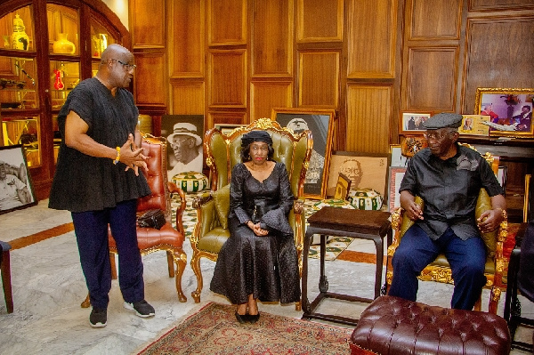 Nana Konadu at Kufuor's residence