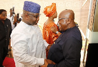 Sierra Leone president with president Nana Addo Dankwa Akufo-Addo