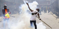 Live footage on local television showed smoke coming from inside the complex of Kenya's Parliament