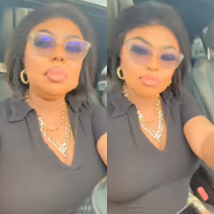 Afia Schwarzenegger shows off thick lips