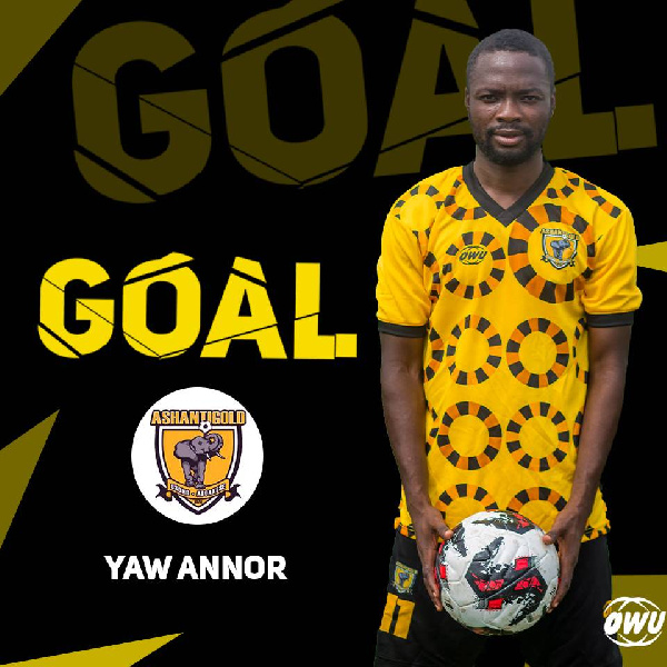 Ashantigold forward, Yaw Annor