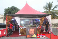 Remains of the Broadcaster lay in state for public viewing.