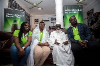 National Chief Imam, Sheik Nuhu Sharubutu with representatives from Guinness Ghana