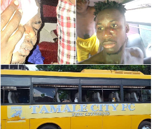 The suspected supporters attacked Tamale City team