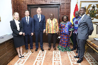 President Nana Addo Dankwa Akufo-Addo with the German envoy