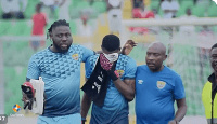 Richard Atta was on the bench for Hearts in their defeat against Kotoko