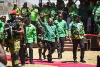 John Magufuli is seeking a second five-year term (AFP)