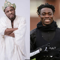 Comedian Dr. Craze and Christian Atsu