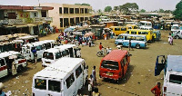 A bus station in Accra