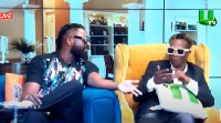 Elikem Kumordzie and KK Fosu arguing during a discussion on United Showbiz